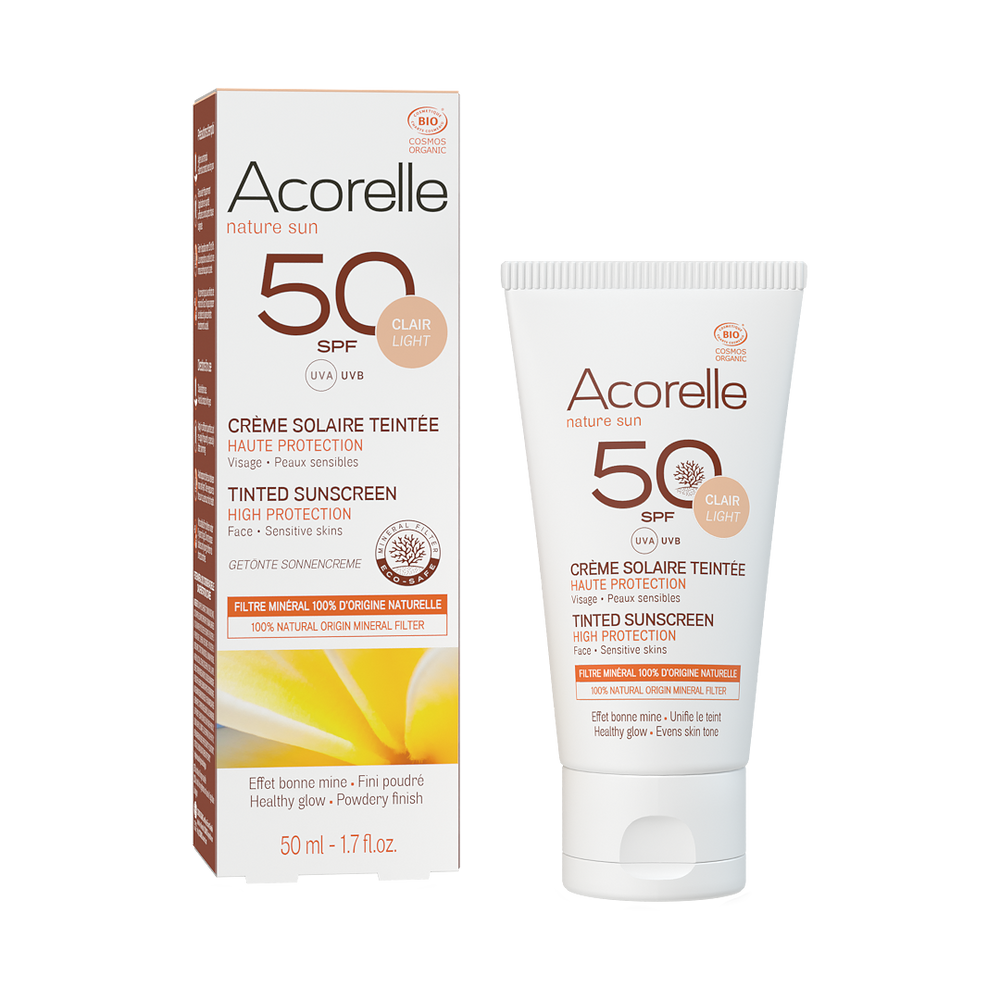 Acorelle Crema Solare Colorata Chiara Spf50