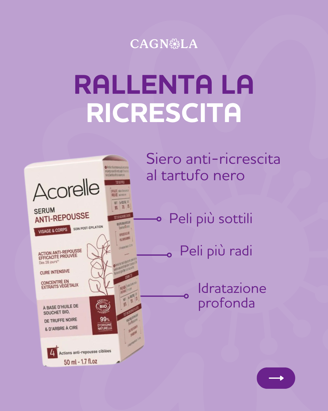 Kit Boost Anti ricrescita peli - Acorelle
