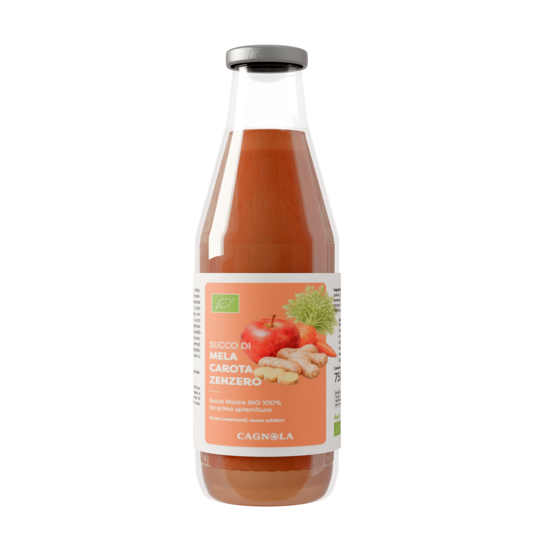 Succo di Mela, Carota e Zenzero Bio