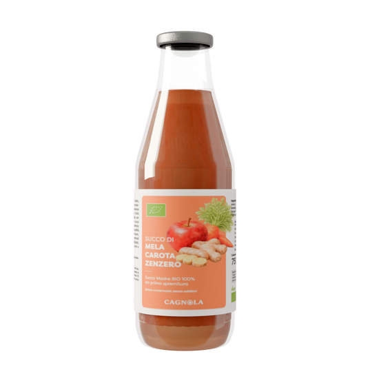 Succo di Mela, Carota e Zenzero Bio