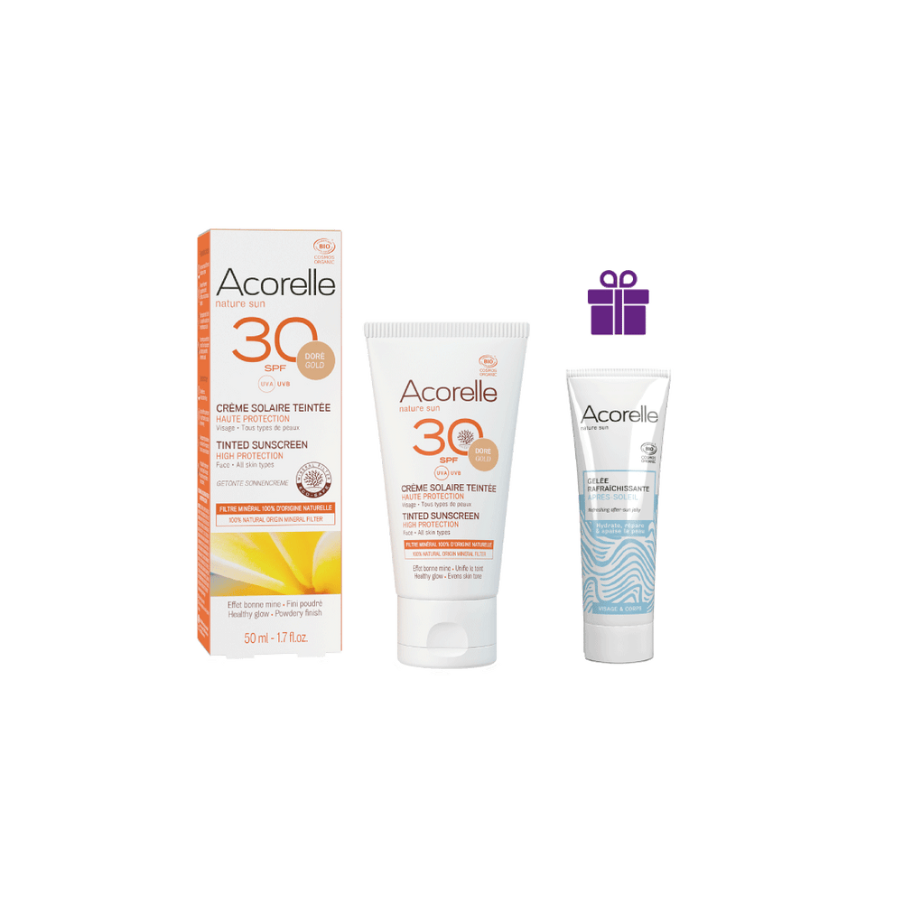 Acorelle Crema Solare Colorata Dorata Viso SPF30