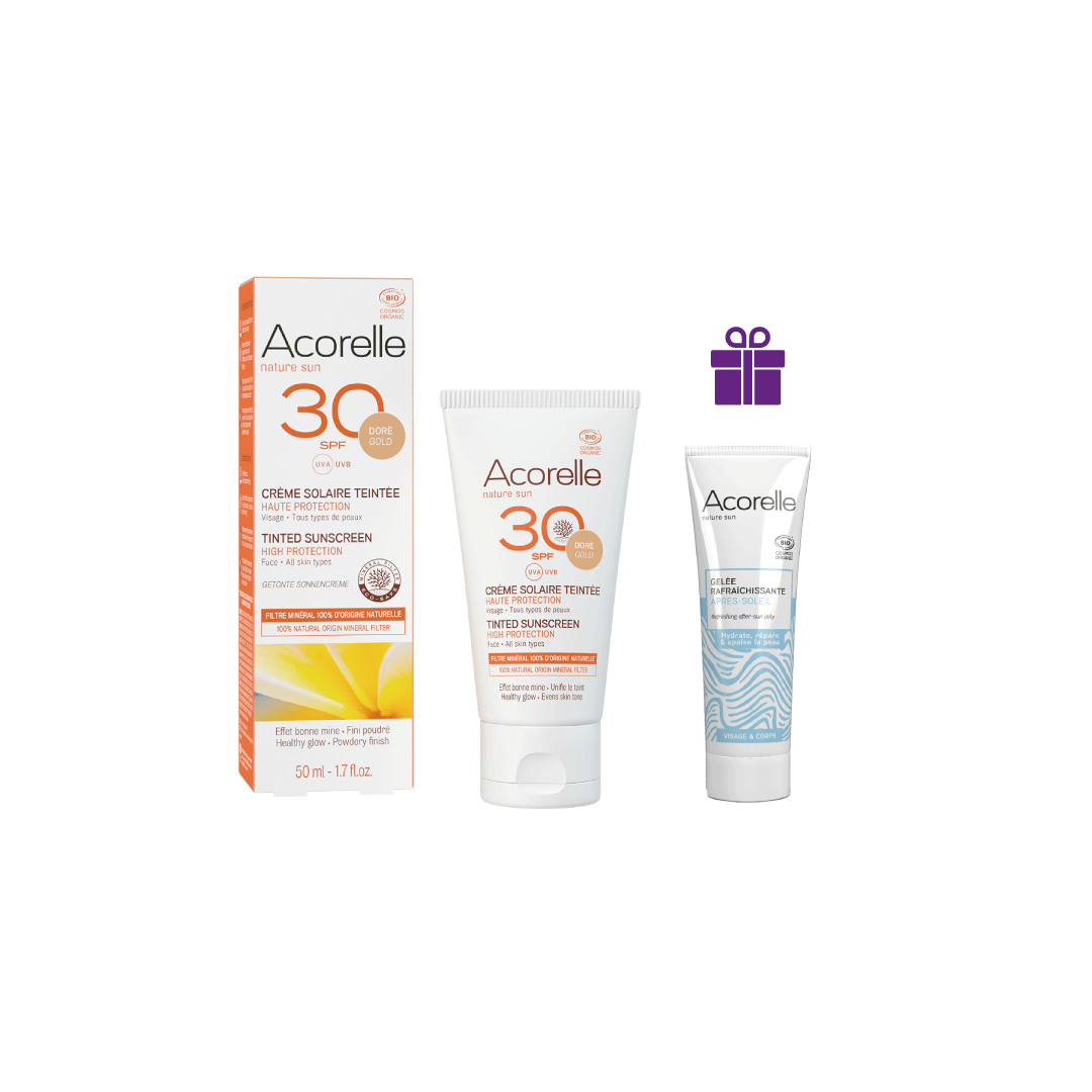 Acorelle Crema Solare Colorata Dorata Viso SPF30
