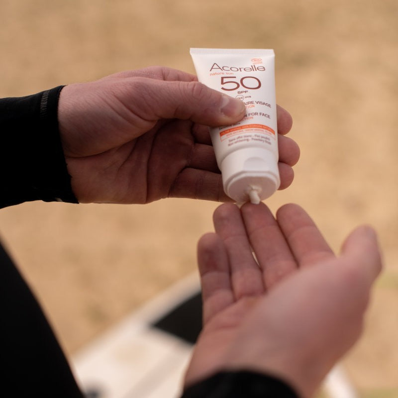 Acorelle crema solare viso  Bio SPF50 UVA/UVB
