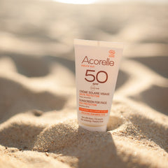 Acorelle crema solare viso  Bio SPF50 UVA/UVB