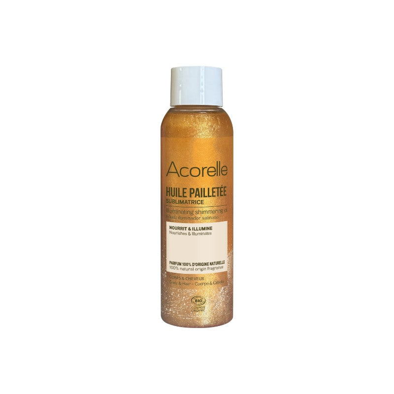 Acorelle Olio Corpo e Capelli Glitter | Sublimatore abbronzatura