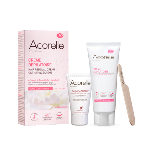 Acorelle crema depilatoria viso e zone sensibili