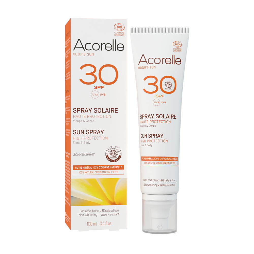 Acorelle Spray Solare Spf30 N/F Bio 100Ml Uva/Uvb