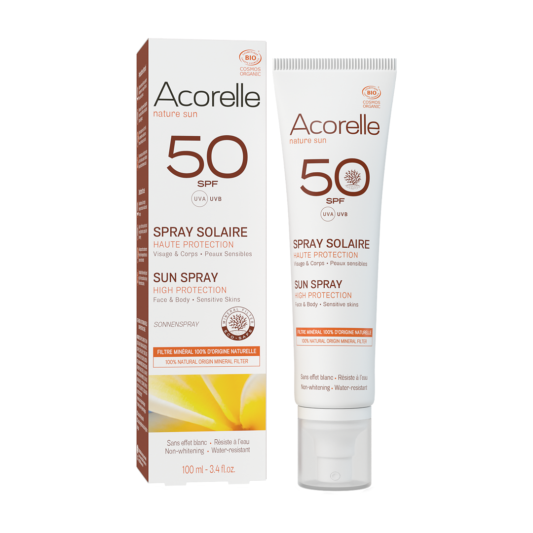 Acorelle Spray Solare Spf50 N/F Bio 100Ml Uva/Uvb (04624)