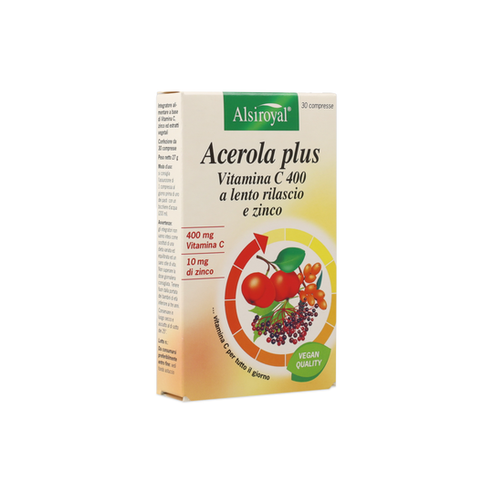 Acerola 400 Plus Vitamina C a Lento Rilascio