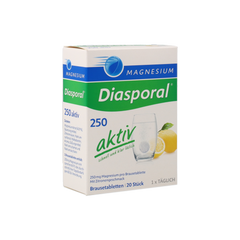magnesium diasporal 250aktiv 20cpr efferv