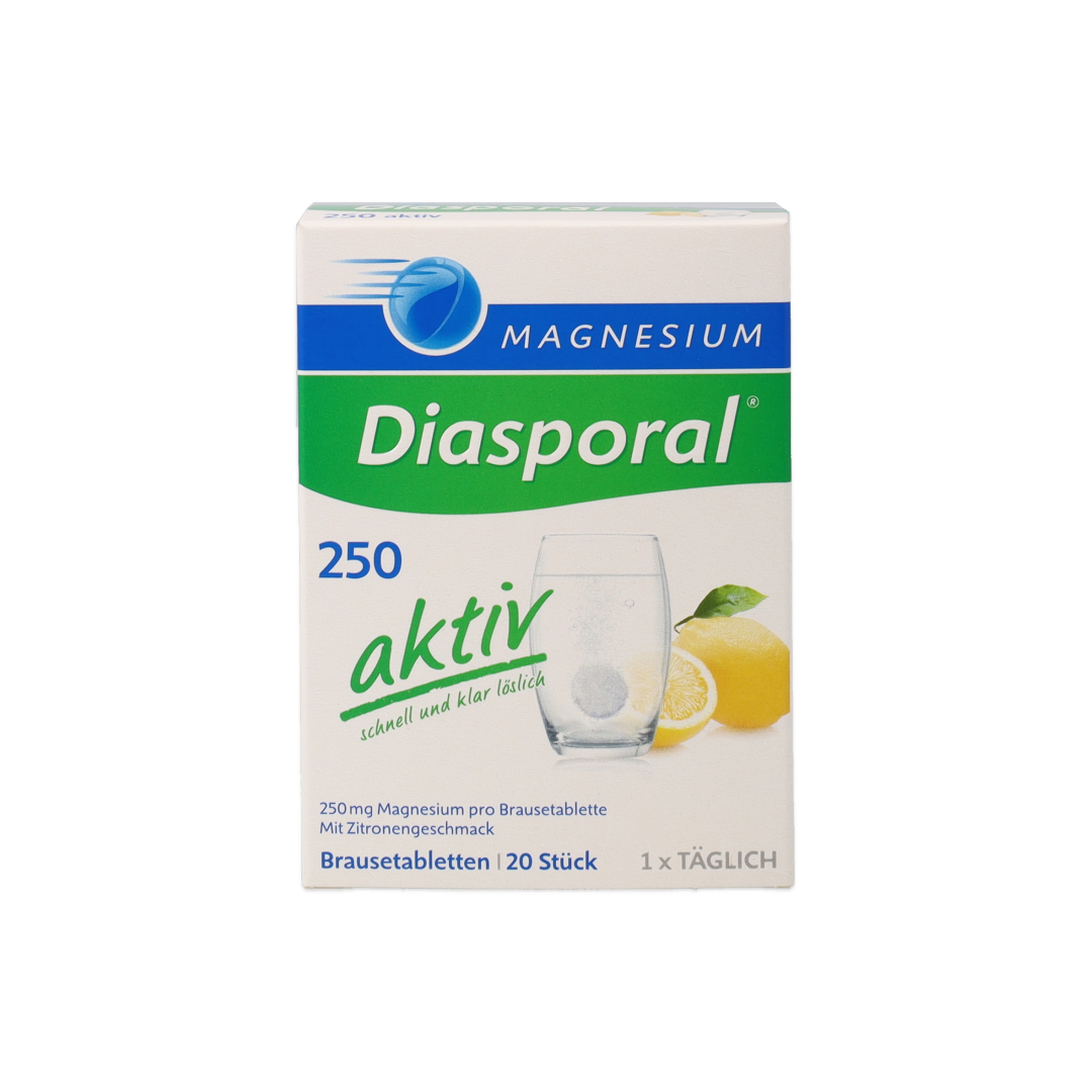 4260124360282_MAGNESIUM DIASPORAL 250AKTIV 20CPR EFFERV_2