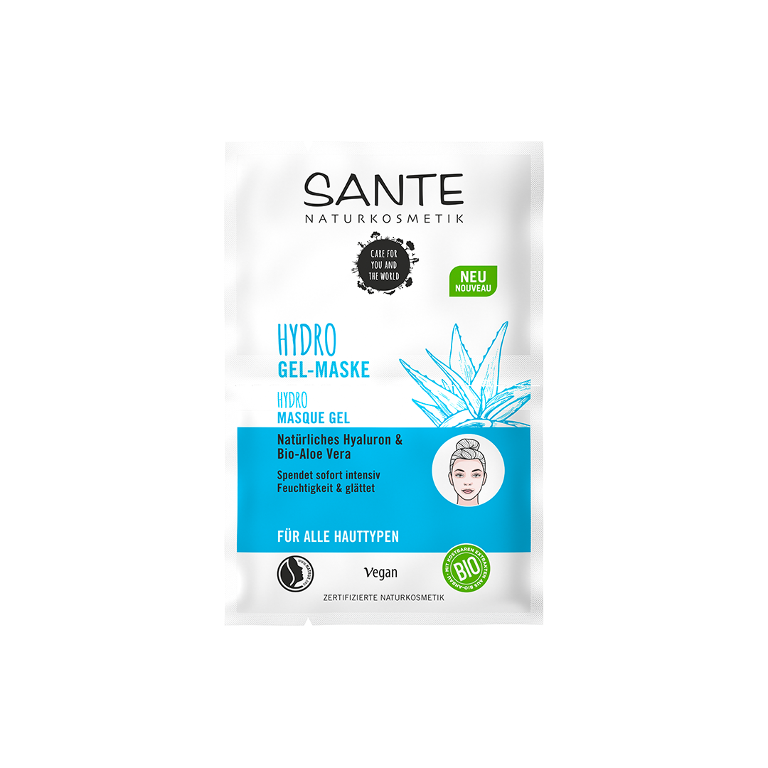 Maschera viso Bio gel con Aloe e Acido Ialuronico