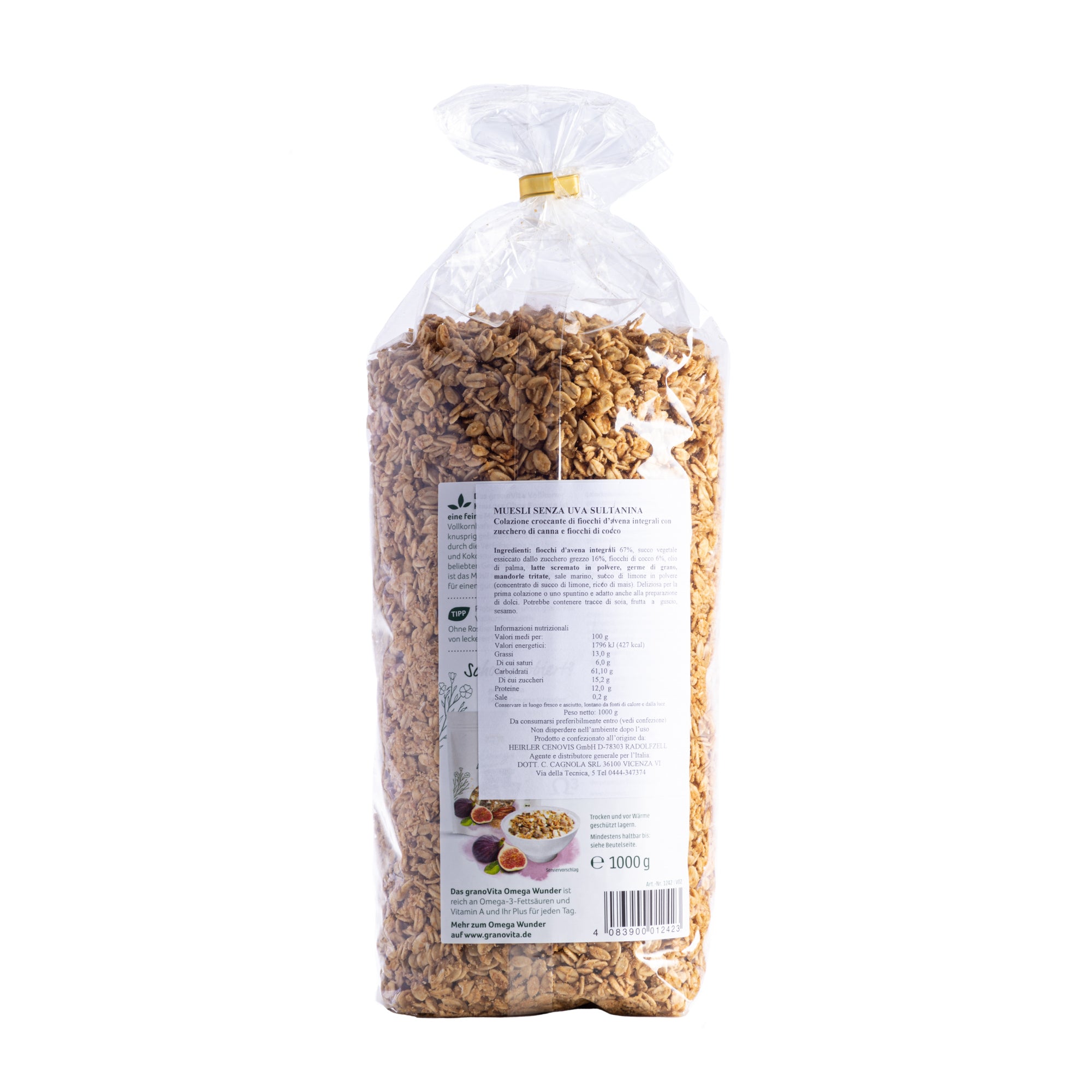 Muesli senza uva sultanina