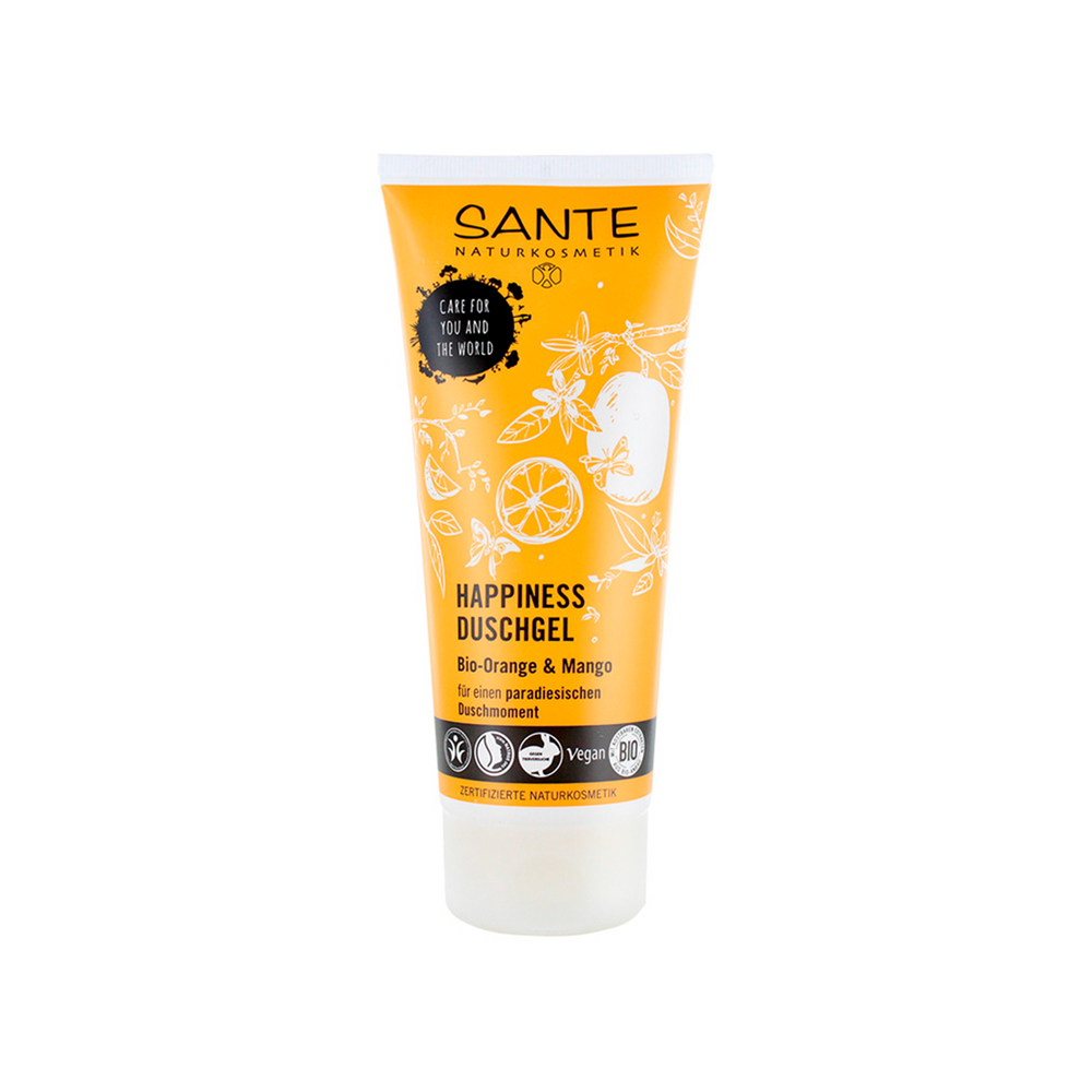 GEL DOCCIA HAPPINESS BIO ARANCIA/MANGO 200ML (44094) SANTE